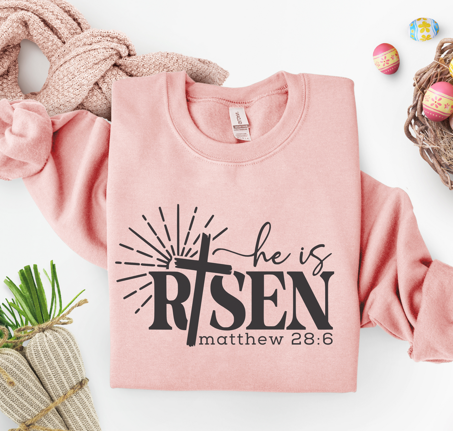 He is Risen Easter SVG PNG, True Story Svg, Religious Easter Svg