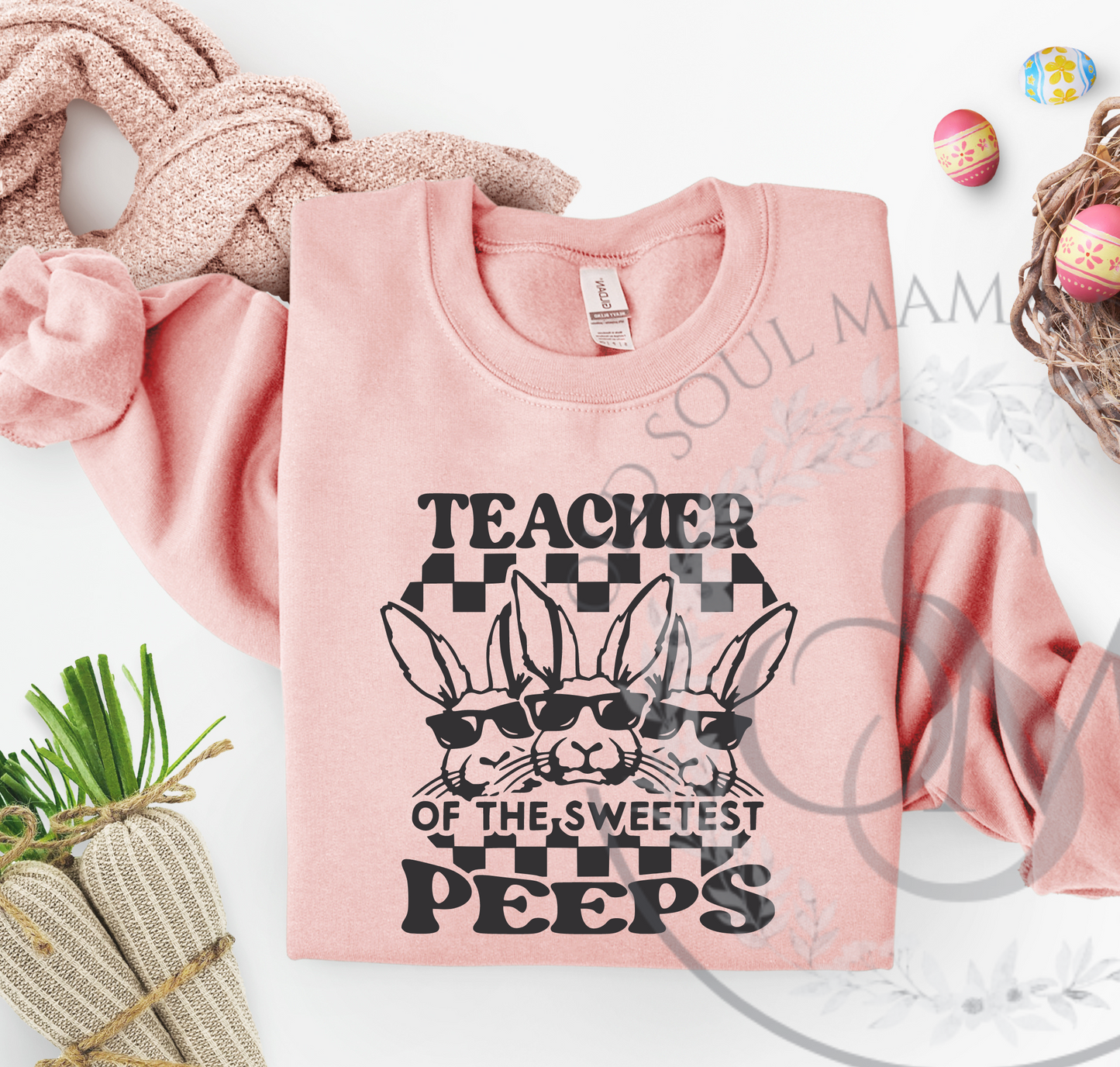 Teacher of the Sweetest Peeps SVG PNG, Easter svg, Teacher Easter svg, Easter Bunny svg, Easter Shirt, Cottontail Candy Co, Happy Easter svg