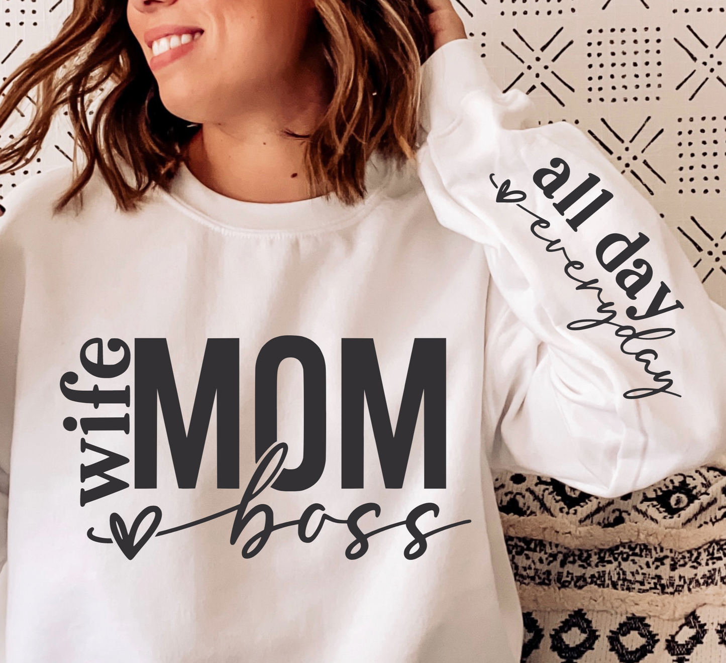 Mom Wife Boss SVG PNG, Mom Svg, Mom Vibes Svg, Mom Life Svg, Mom Mode Svg, Mother's Day Svg, Mom Shirt Svg, Girl Mom Svg, Boy Mom Svg