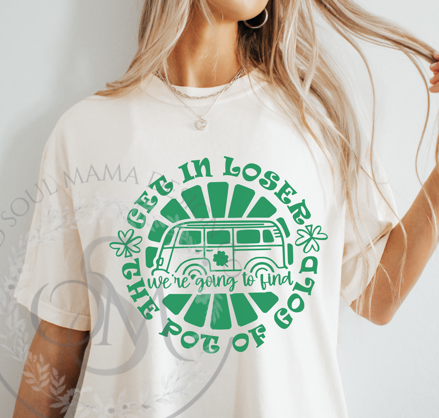 Retro St Patricks Day SVG PNG, St Patricks Day svg, Get in Loser svg