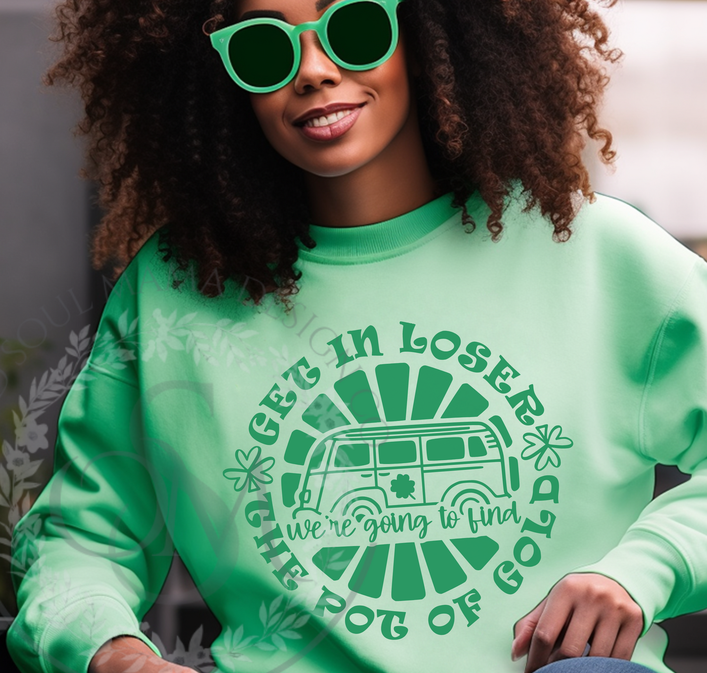 Retro St Patricks Day SVG PNG, St Patricks Day svg, Get in Loser svg
