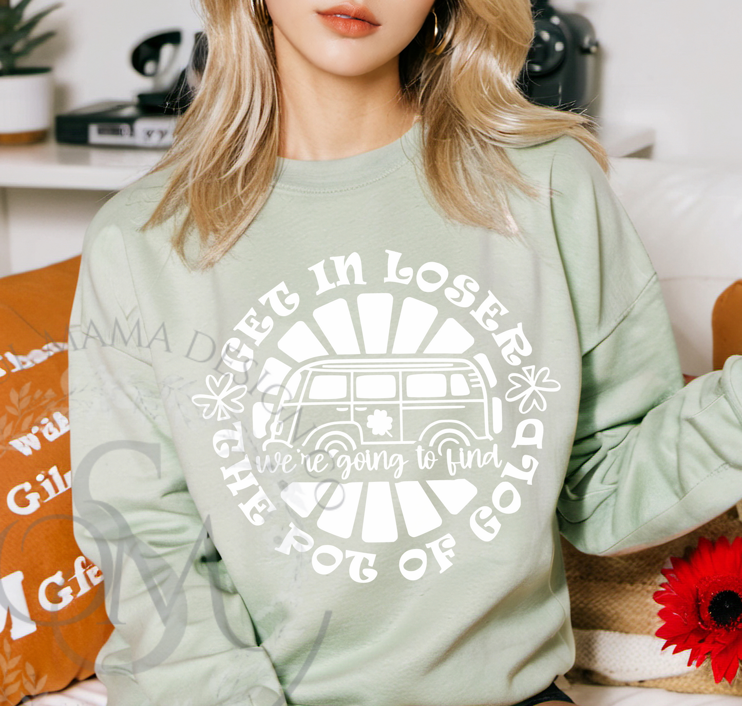 Retro St Patricks Day SVG PNG, St Patricks Day svg, Get in Loser svg