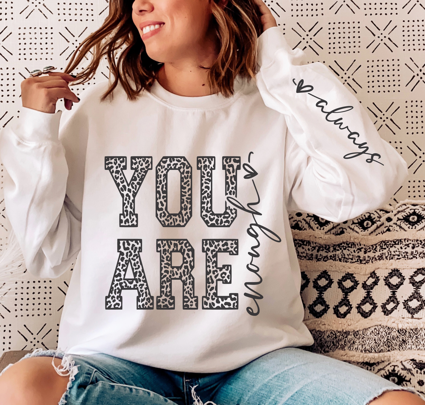 You Are Enough SVG PNG, Inspirational Svg, Positive Quote Svg, Positive Svg, Motivational Svg, Self Love Svg Png, Mental Health Svg