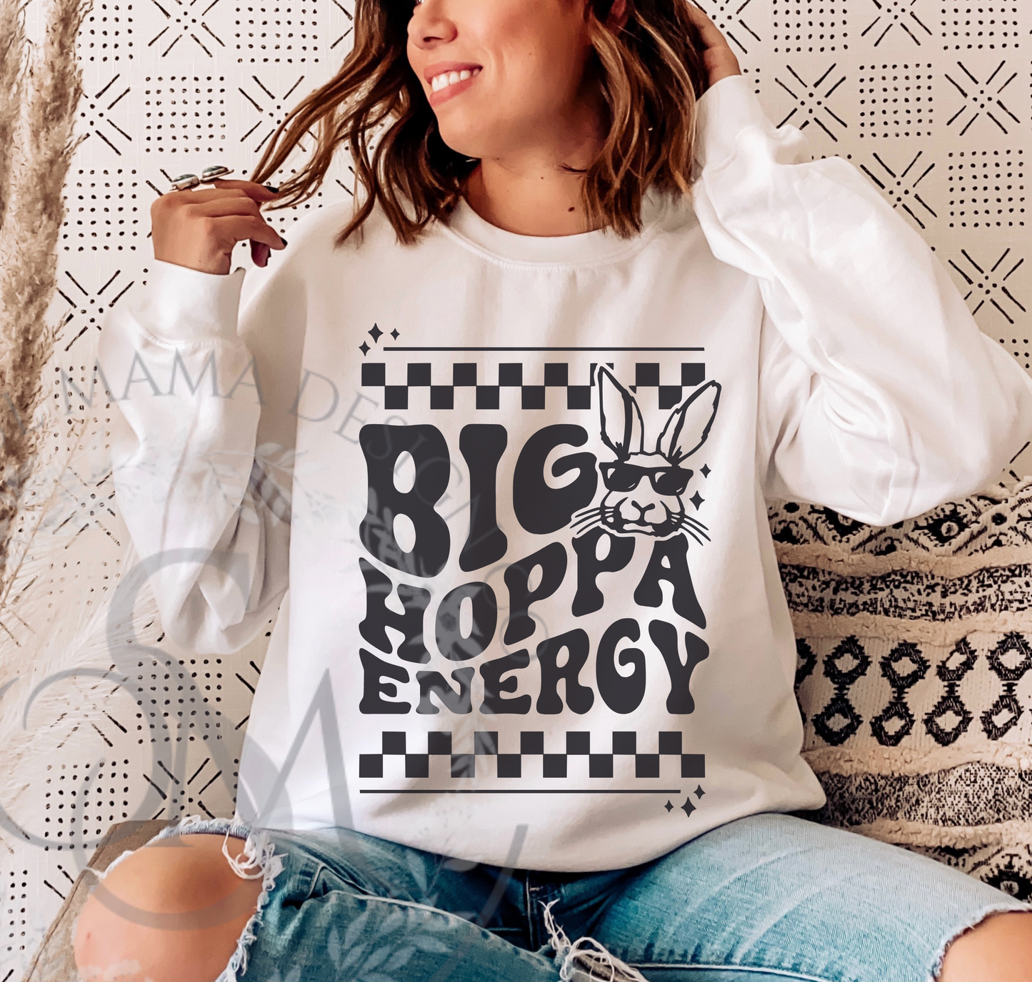 Big Hoppa SVG PNG, Easter svg, Trendy Easter svg, Easter Shirt Design