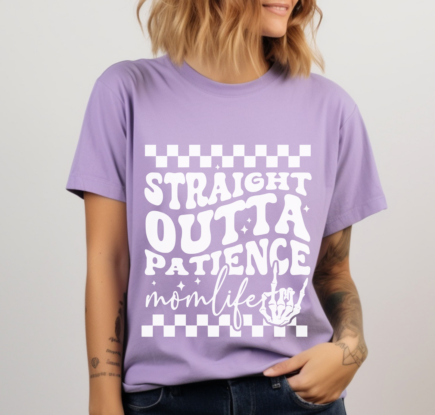 Straight Outta Patience SVG PNG, Mom svg, Funny Mom svg, Mother's Day svg, Mama svg